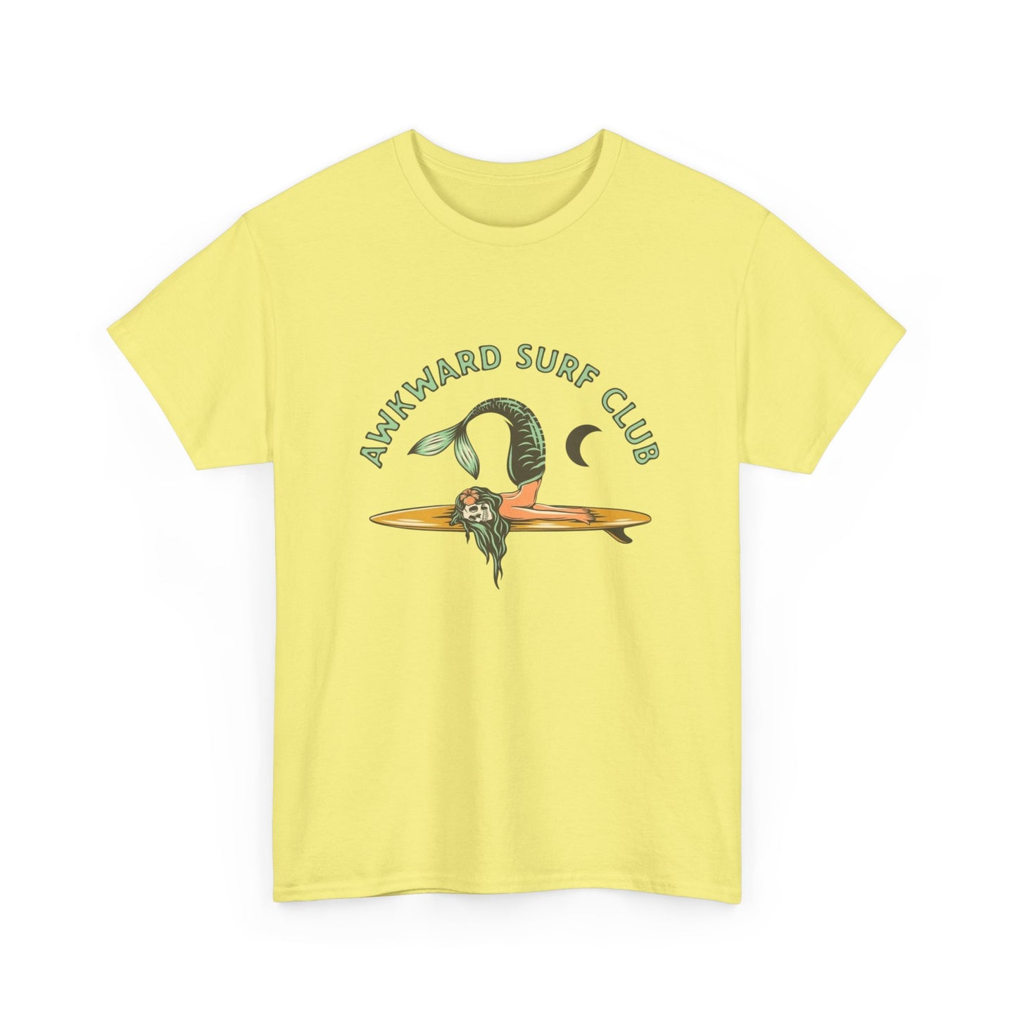 Awkward Surf Club Graphic T Shirt NEW Adult Regular Heavy Cotton Tee