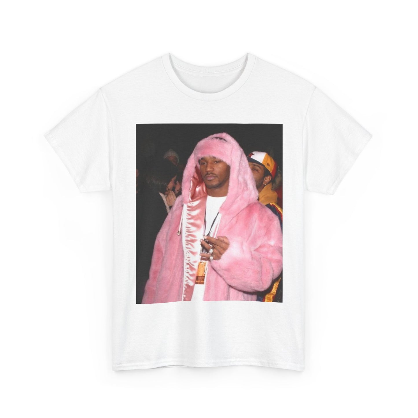 Camron diplomats T-shirt vintage pink fur coat graphic Rap Unisex Heavy Cotton