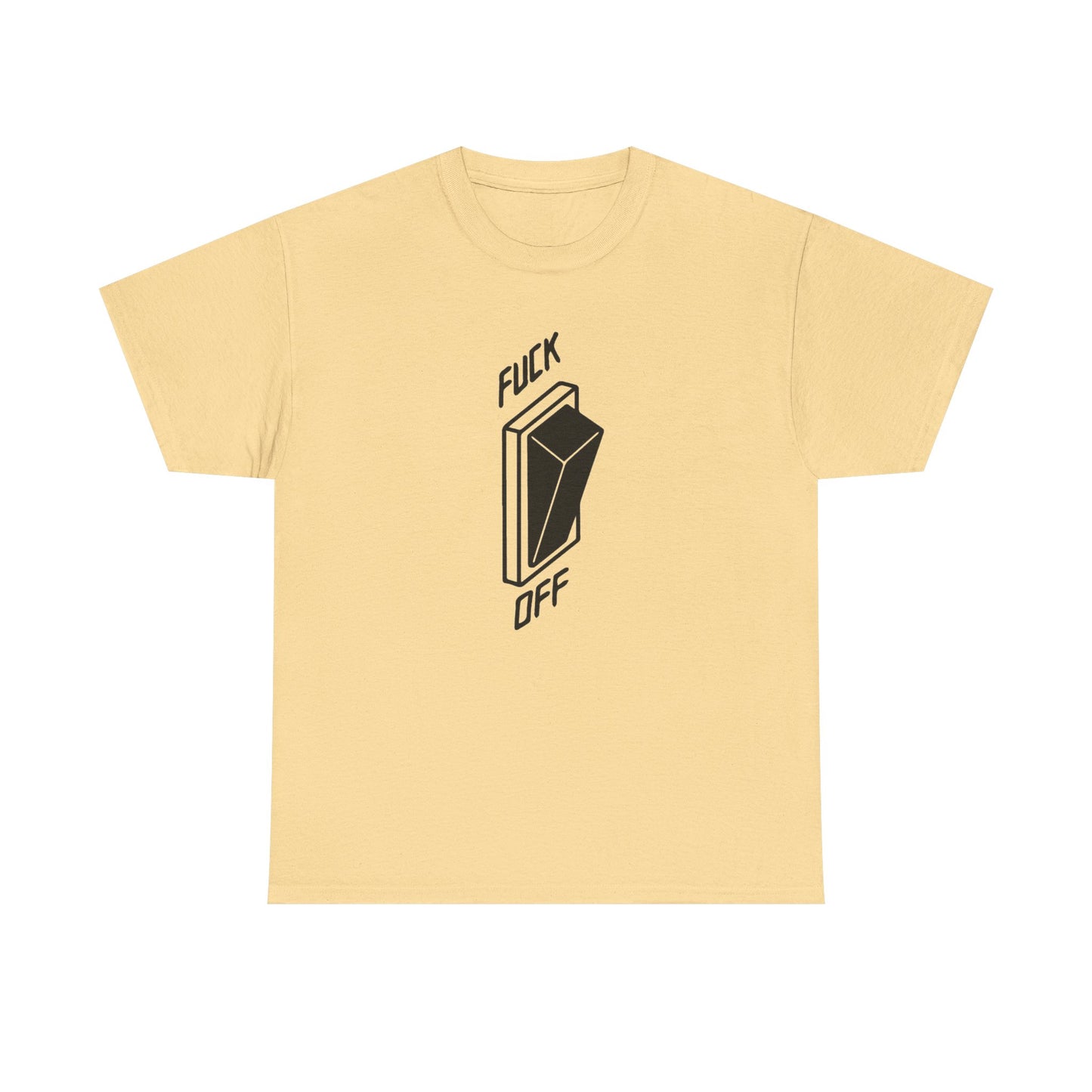 F Off Funny Jokes Humor Graphic T Shirt NEW Vintage Unisex Heavy Cotton Tee