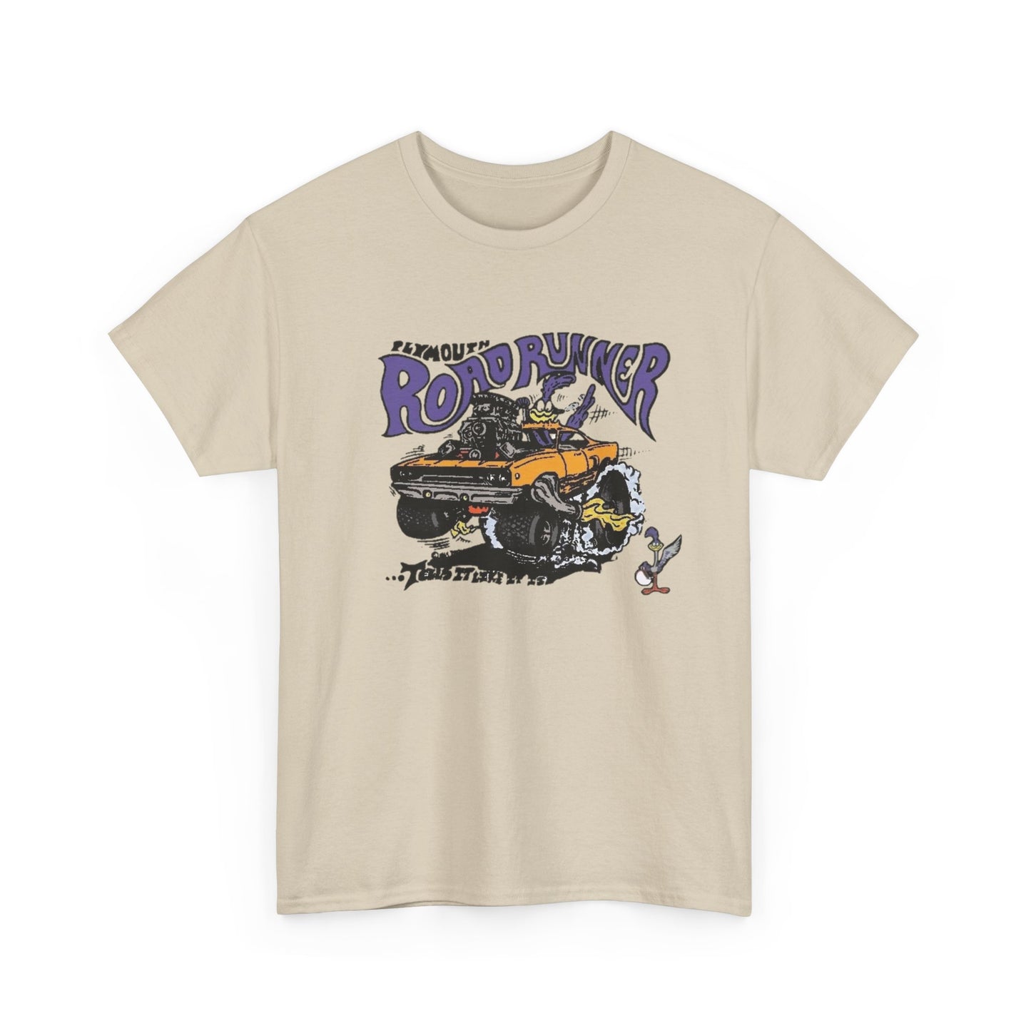 Vintage Roadrunner HEMI Muscle Graphic T Shirt NEW Unisex Heavy Cotton Tee