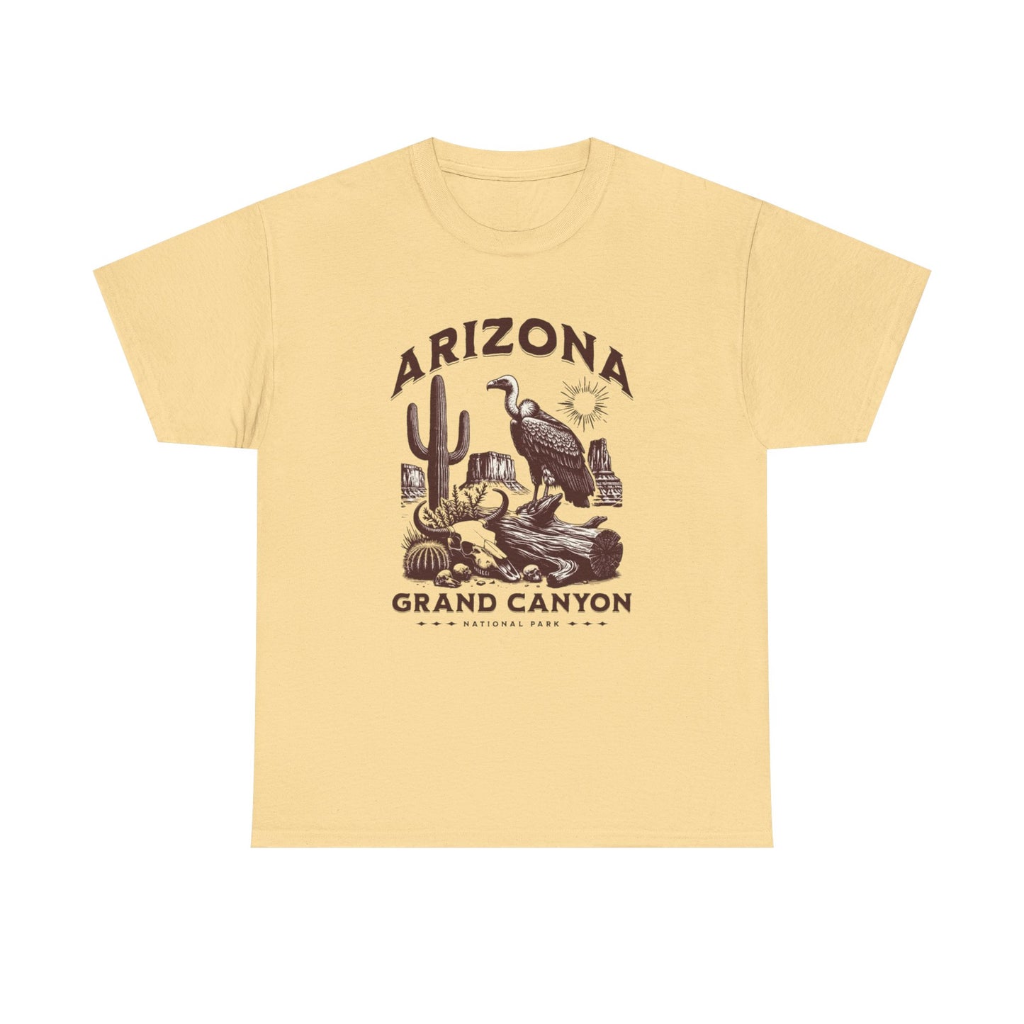 Arizona Grand Canyon Graphic T Shirt Unisex Heavy Cotton Tee
