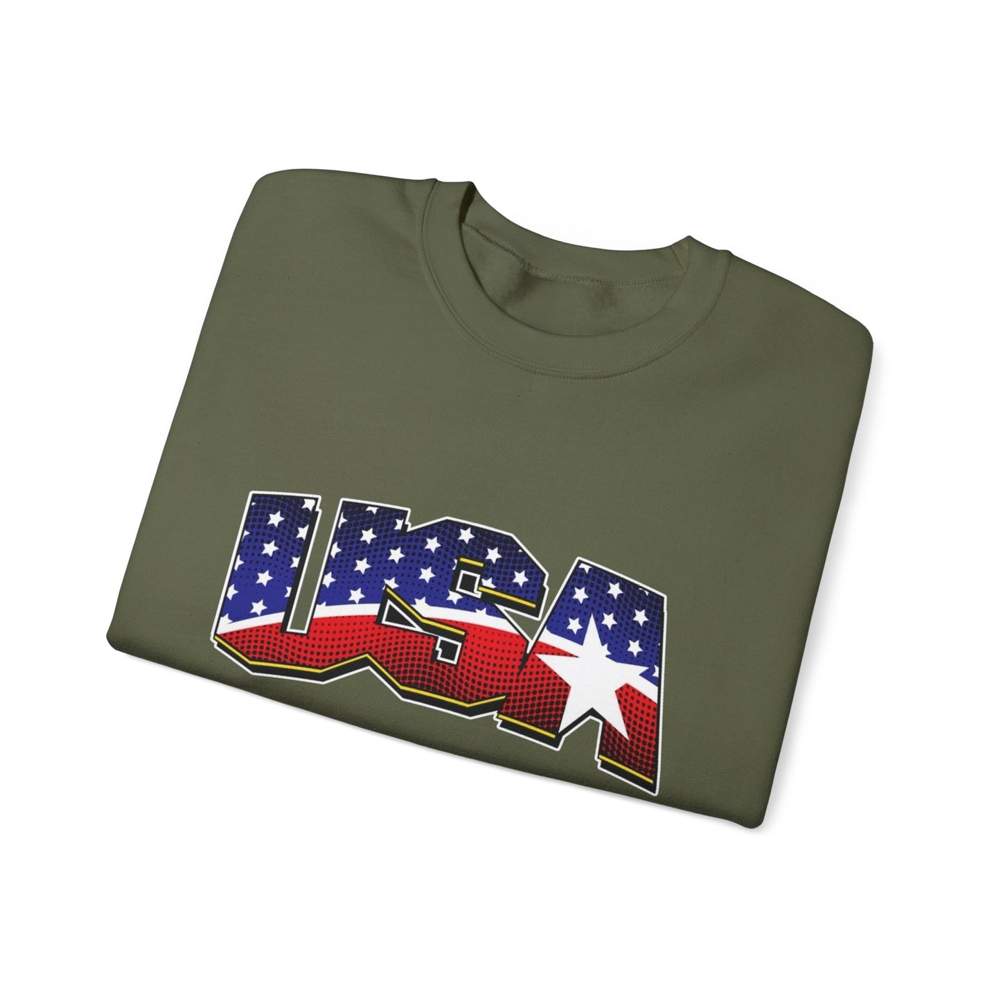 USA American Flag Sweater NEW Unisex Heavy Blend™ Crewneck Sweatshirt