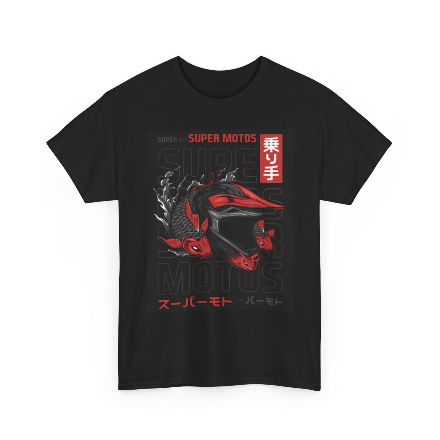 Supermoto Graphic T Shirt Motorcycles Racing Bikes Unisex Heavy Cotton Tee