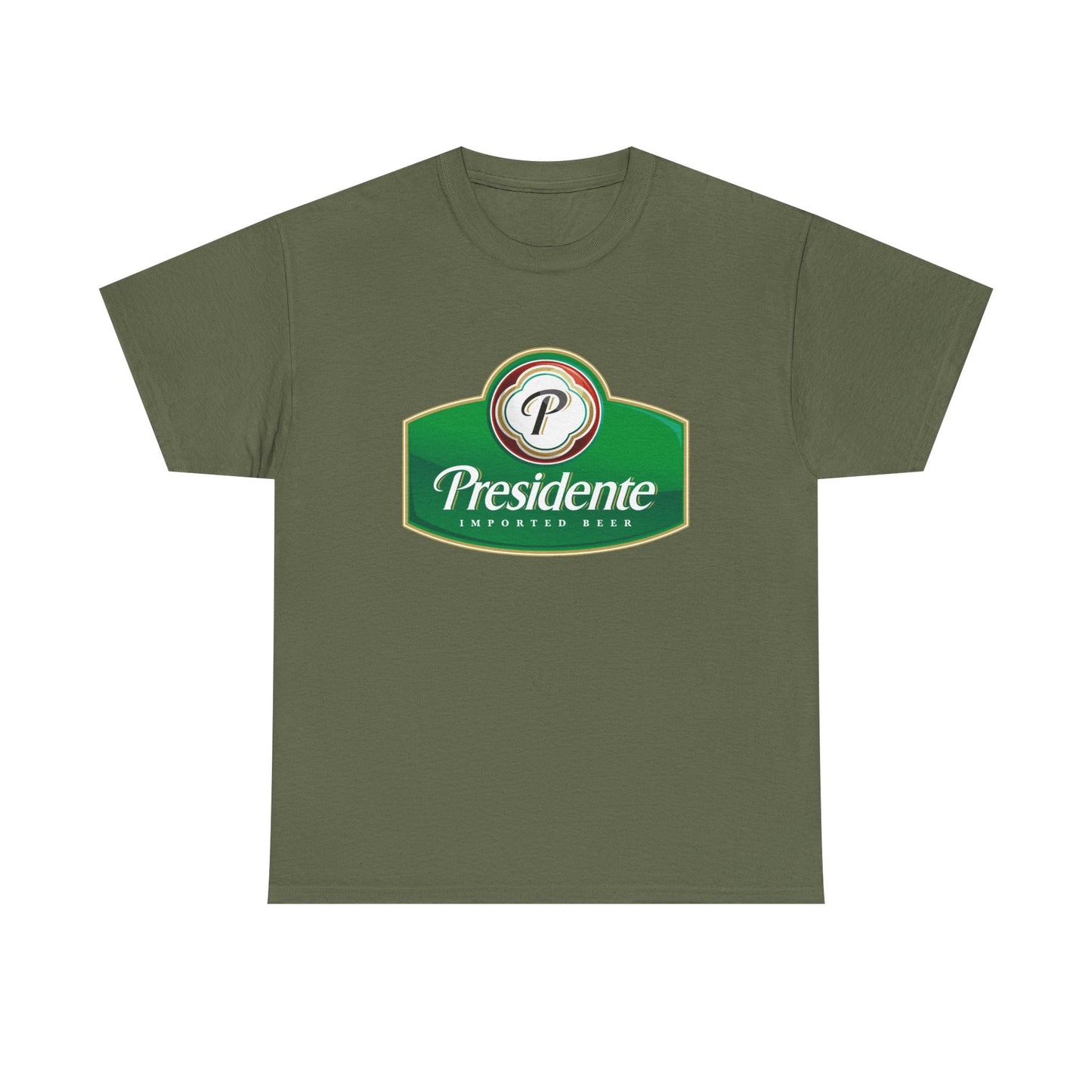 Presidente Beer Logo Shirt Retro Poster Unisex Heavy Cotton Tee