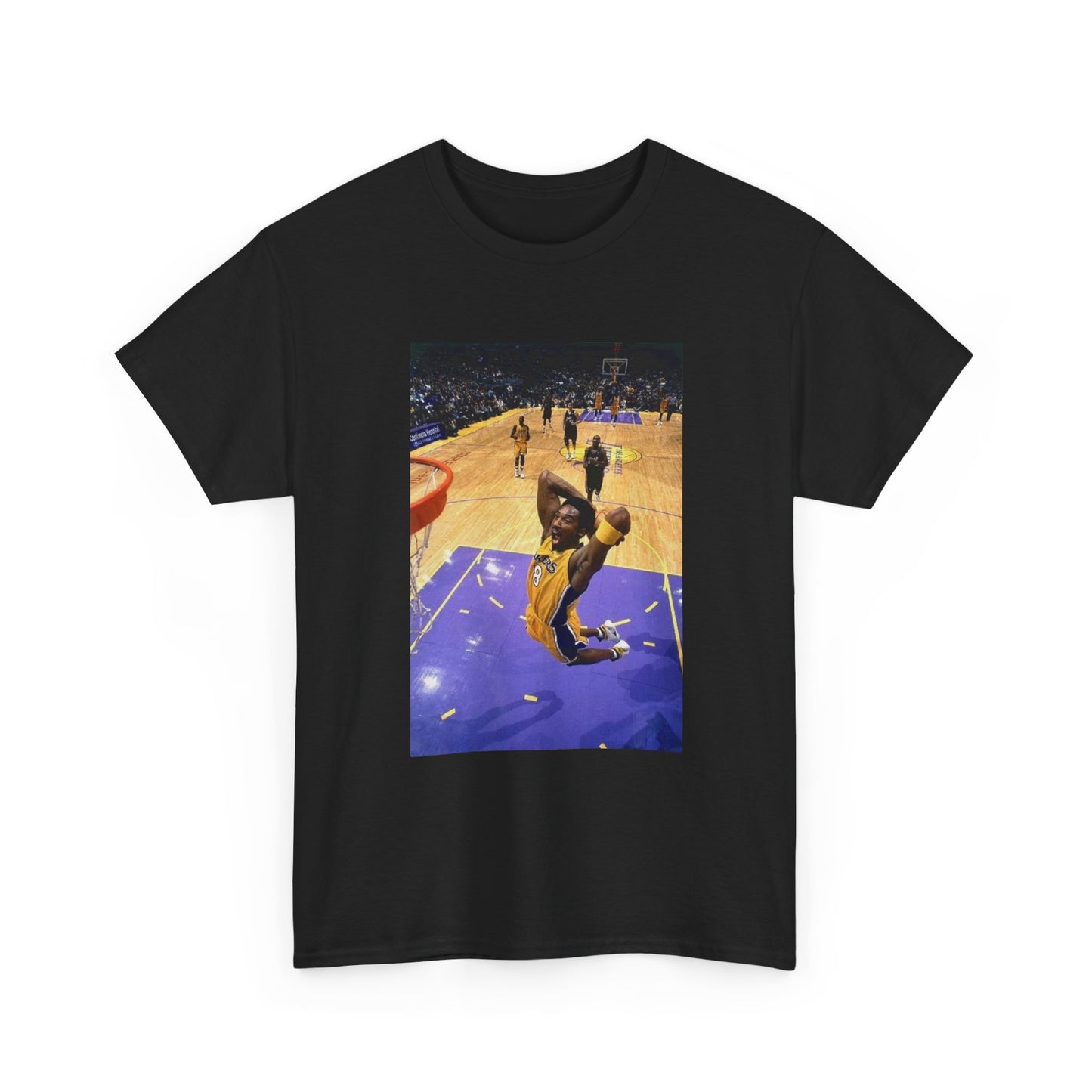 Kobe BasketBall Tshirt Vintage Lakers Retro Dunk Unisex Heavy Cotton LA