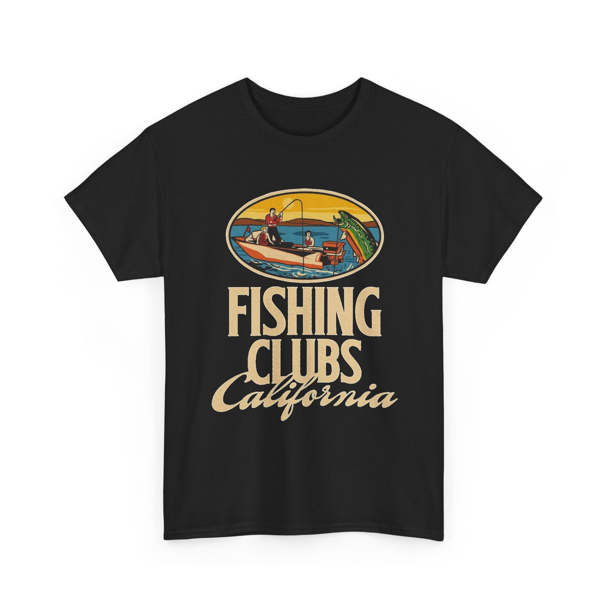 Fishing Clubs California Graphic T-Shirt Men's Graphic Tee