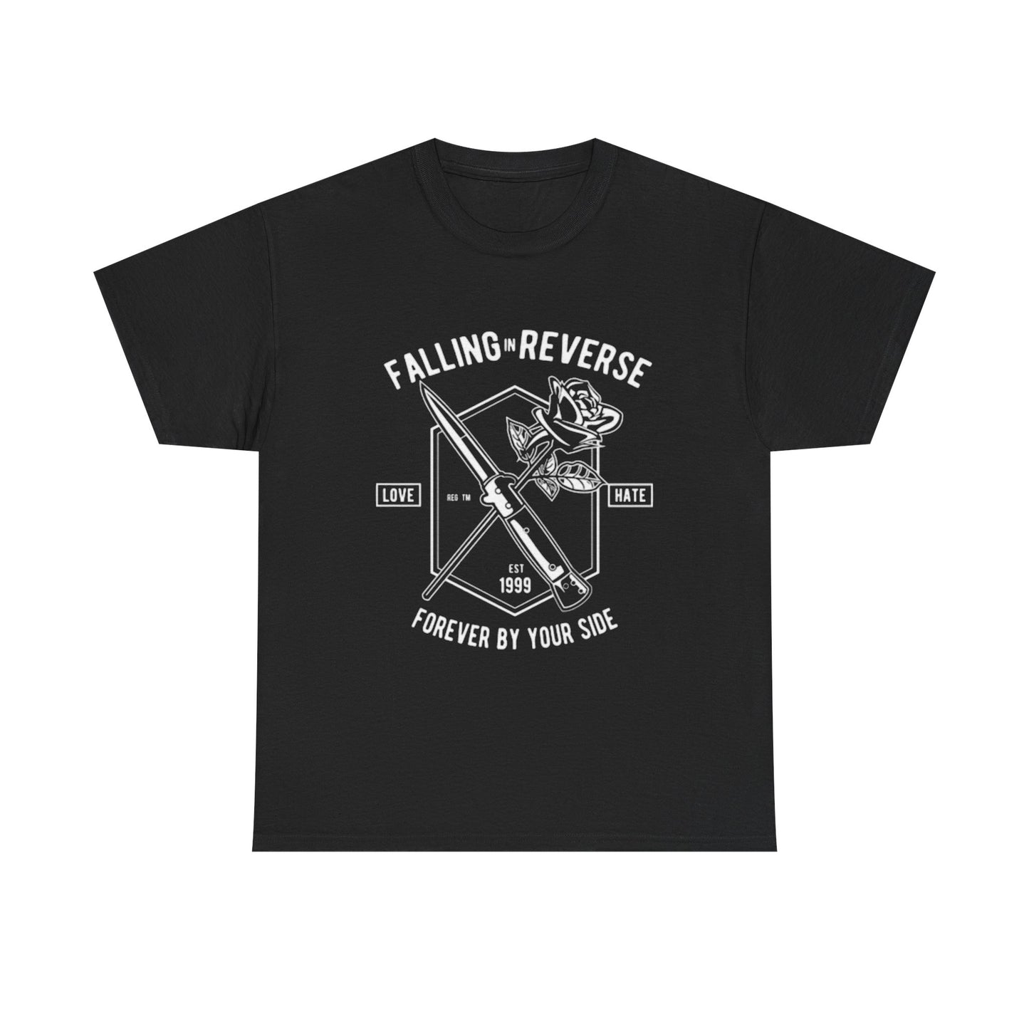 Falling In Reverse Graphic T Shirt Retro Punk Rock Emo Unisex Heavy Cotton Tee