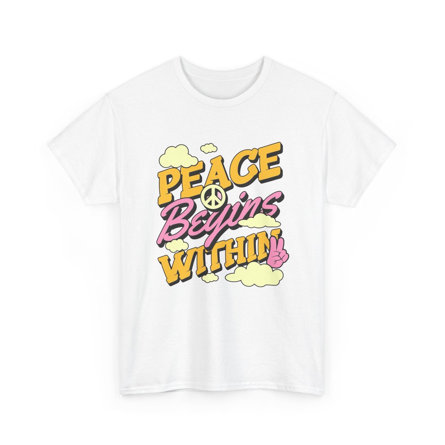 Peace Begins Within Graphic T Shirt NEW ADULT Tee