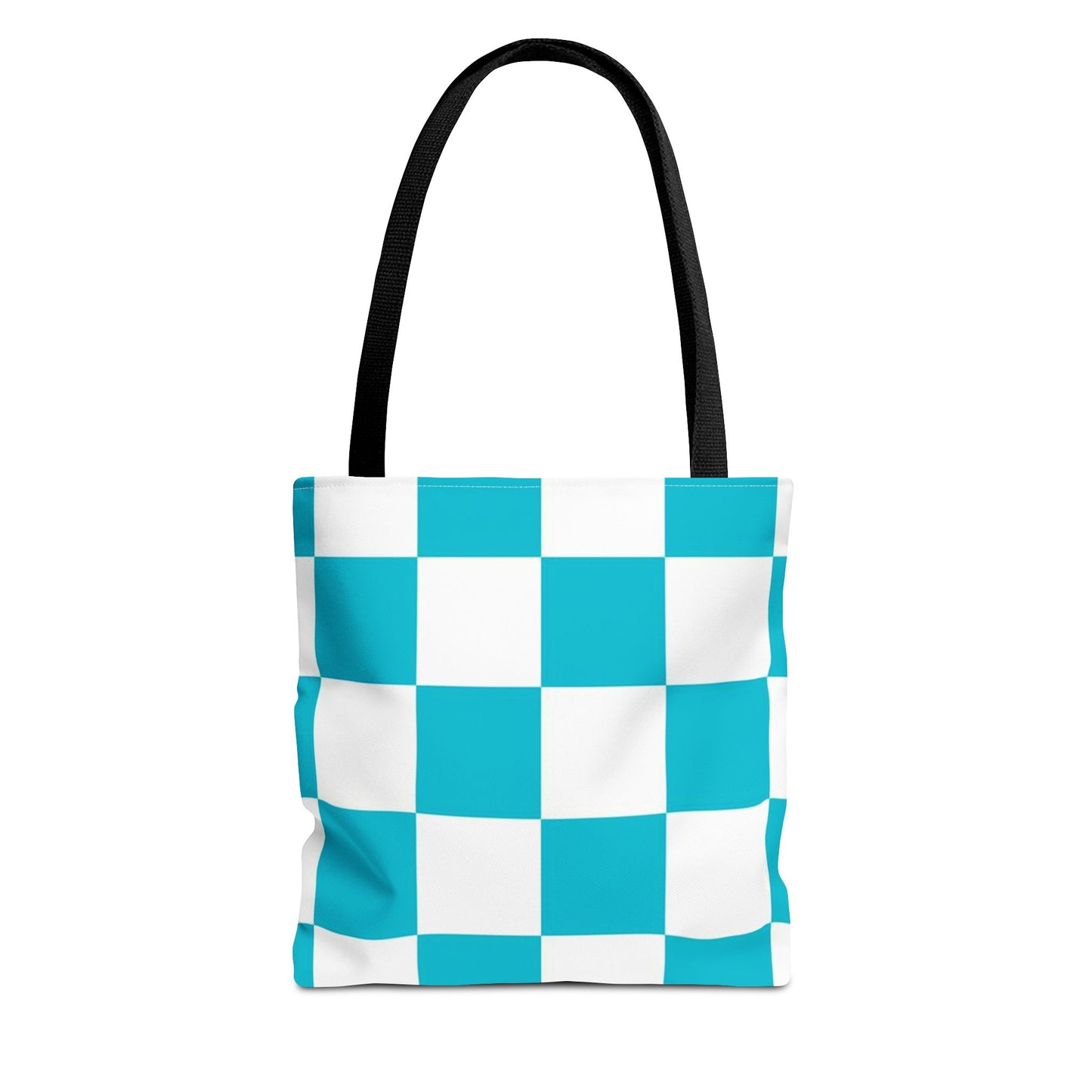Turquoise Checkered BRAND NEW Purse - Pocketbook - Travel Tote BagTote Bag (AOP)