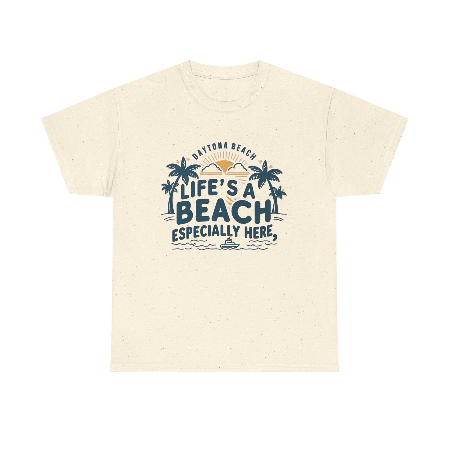 Life's A Beach Daytona Beach Graphic T Shirt NEW ADULT
