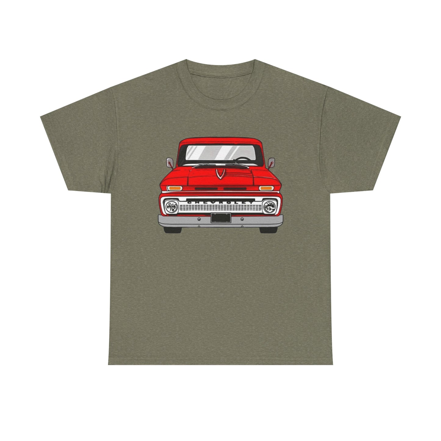 60's Chevy Pickup Retro Graphic T Shirt Unisex Heavy Cotton Tee NEW