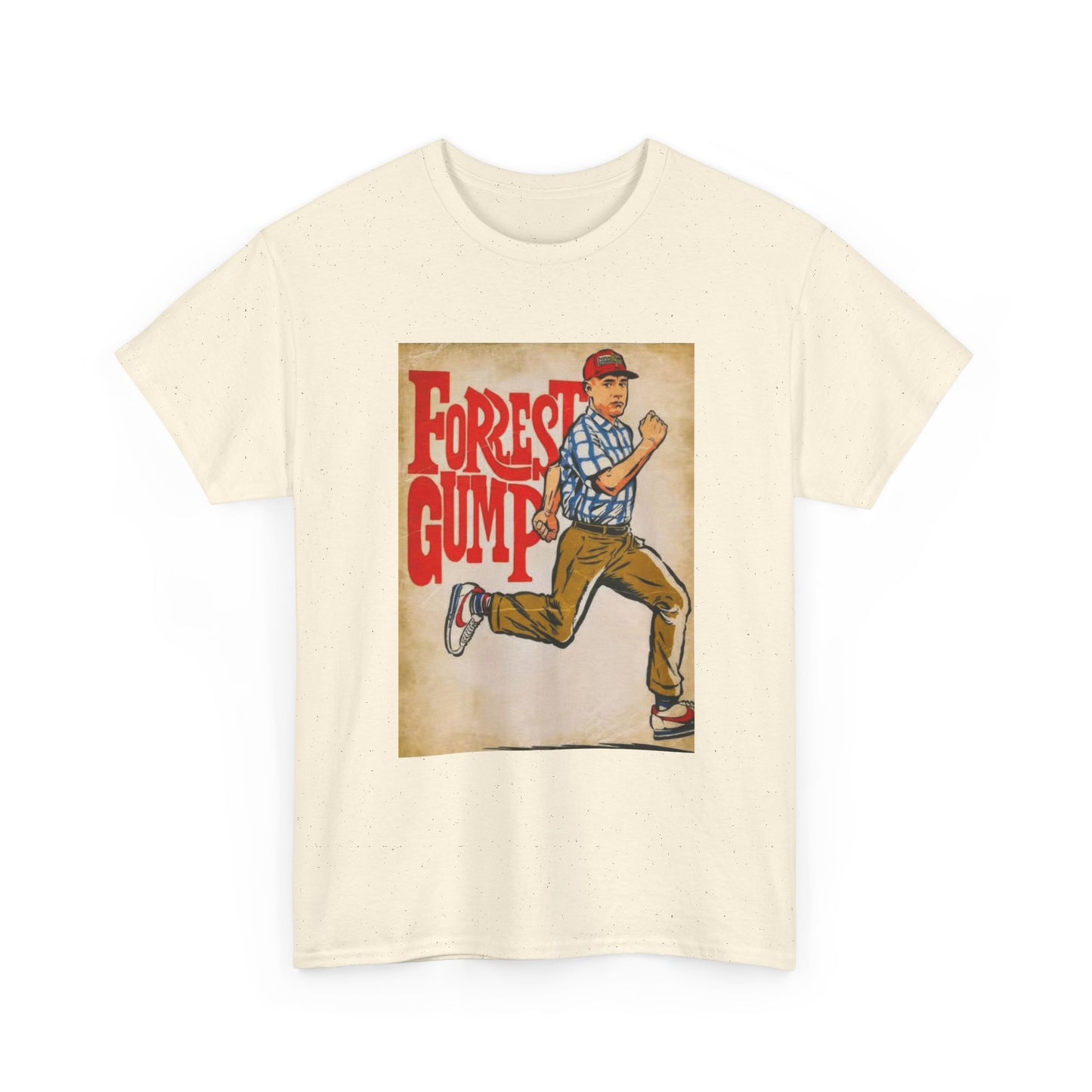 Forrest Gump Tshirt Vintage Retro Movie Poster Unisex Heavy Cotton Tee