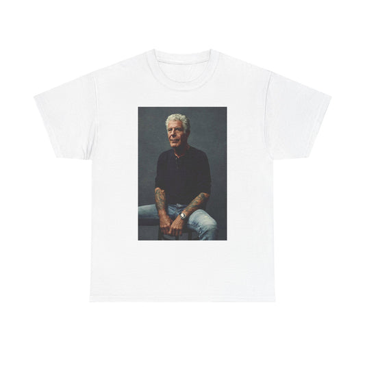 Anthony Bourdain Graphic Shirt Retro New York Chef Kitchen Unisex Heavy Cotton