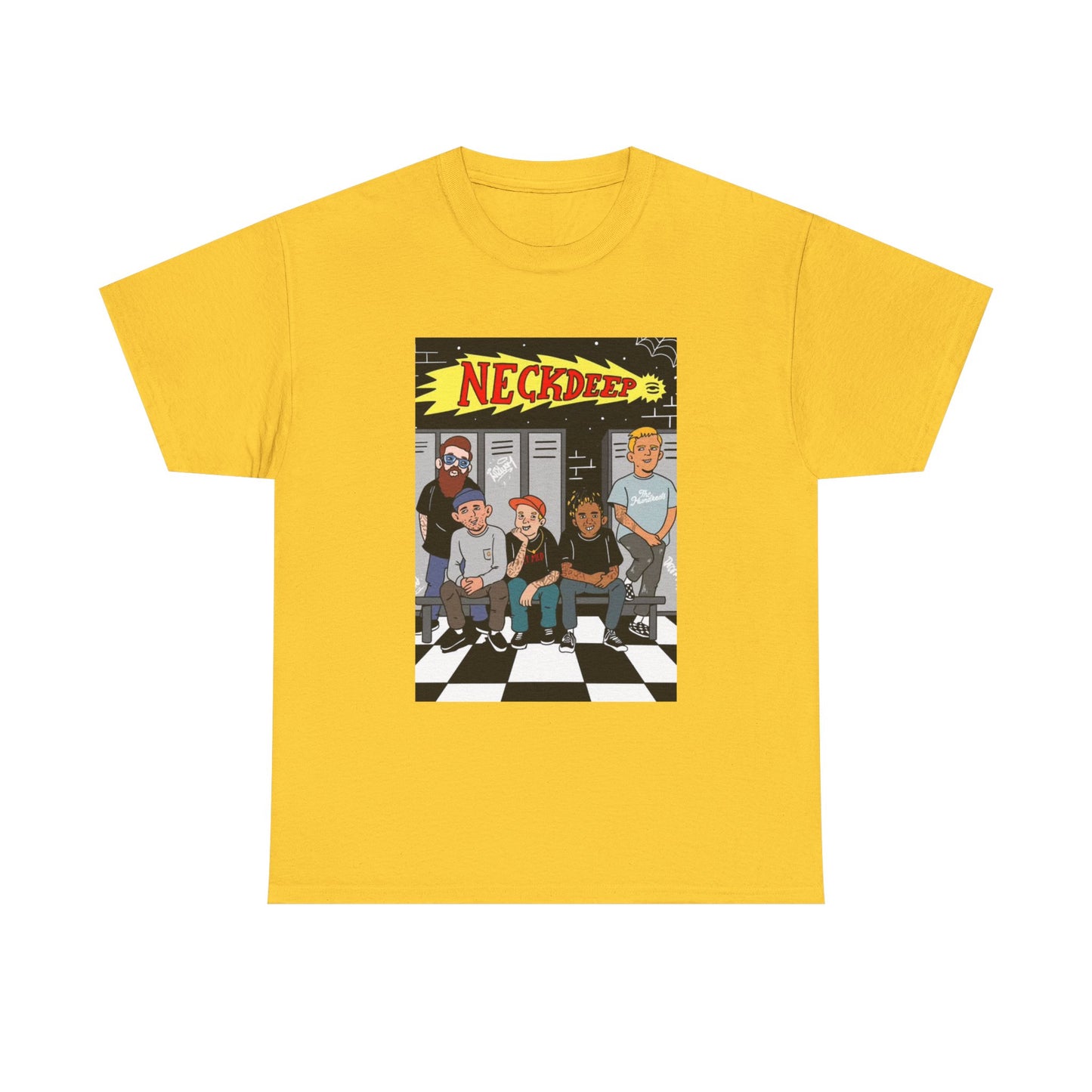 Neck Deep Tshirt Punk Rock UK retro Album art Unisex Heavy Cotton Tee