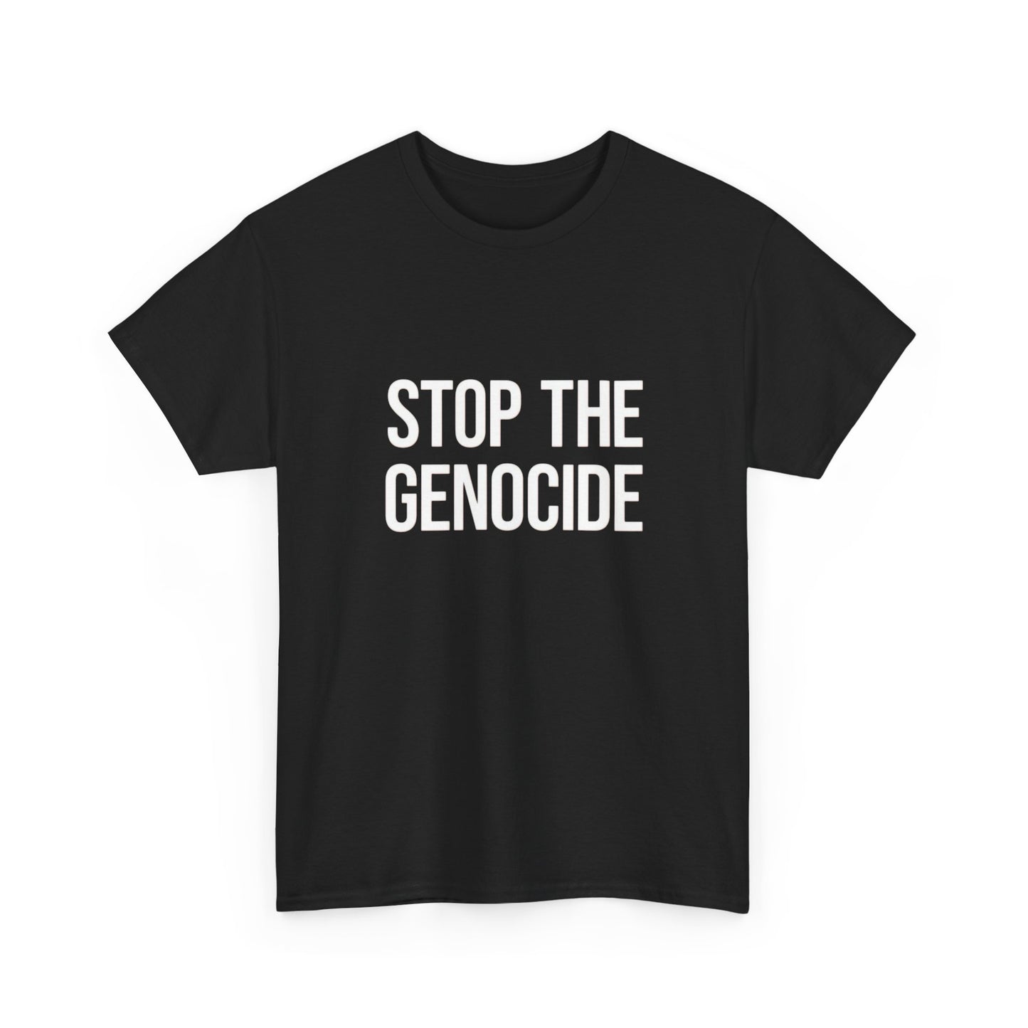 Stop The Genocide Graphic T Shirt Unisex Heavy Cotton Tee NEW