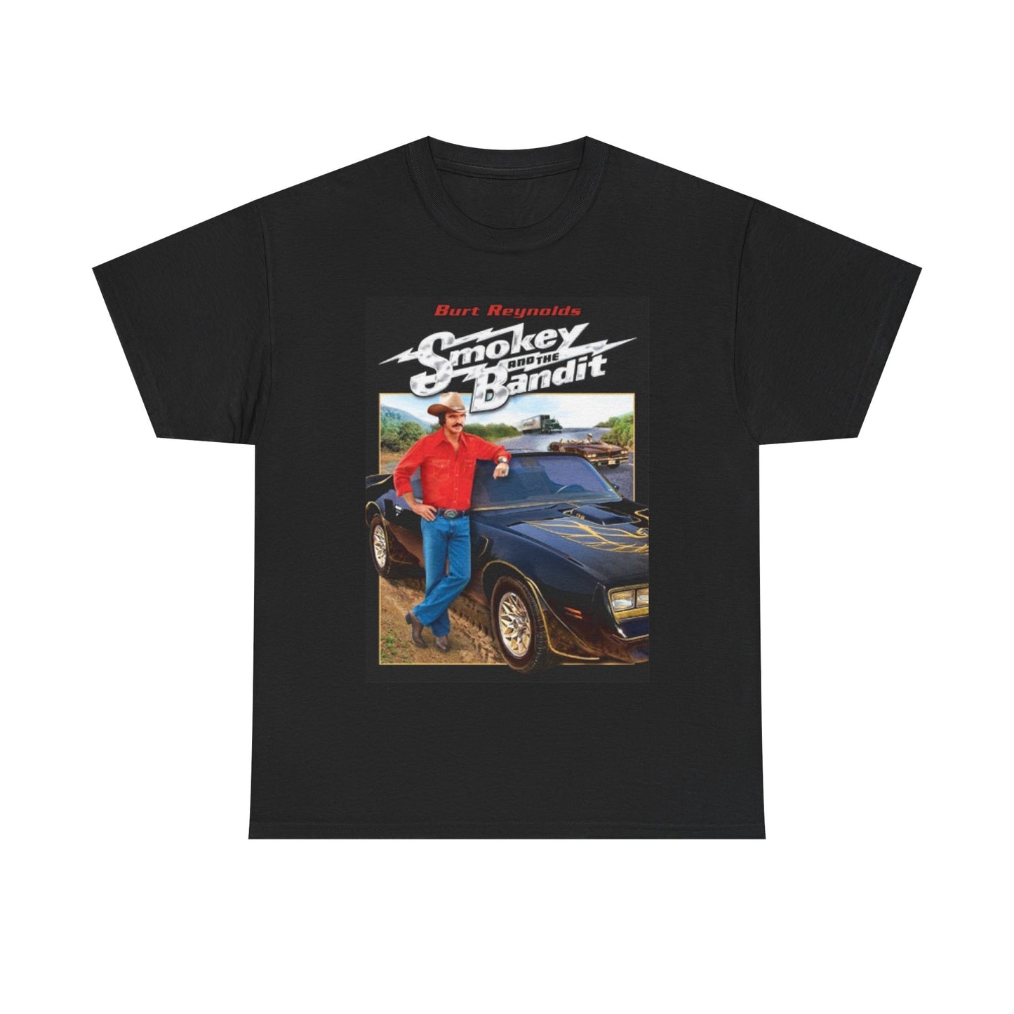 Smokey and the Bandit Tshirt Retro Trans am Graphic art Unisex Heavy Cotton Tee
