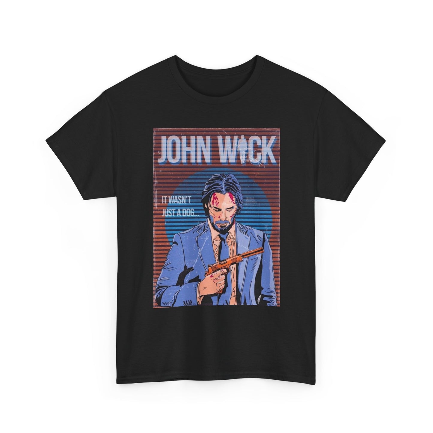 John Wick Graphic T Shirt Retro Movie Poster Unisex Heavy Cotton Tee