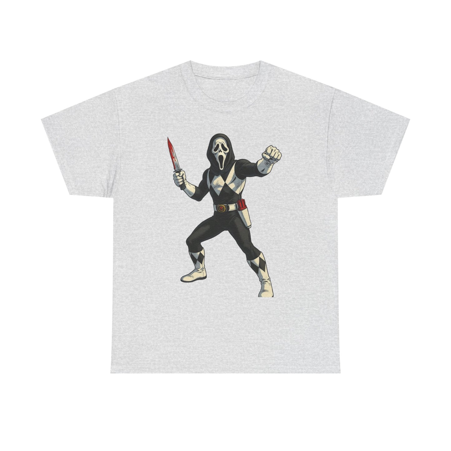 Power Rangers Funny Scream Graphic T Shirt NEW Unisex Heavy Cotton Tee