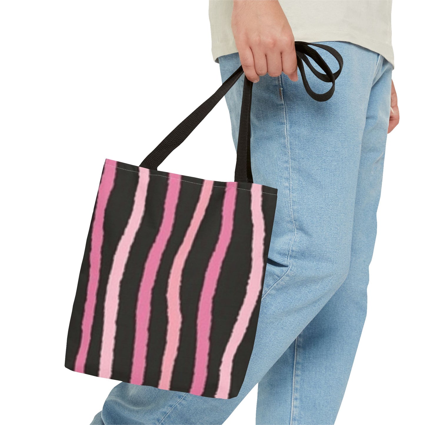 Pink Stripes BRAND NEW Modern Purse - Pocketbook - Travel Tote Bag (AOP)