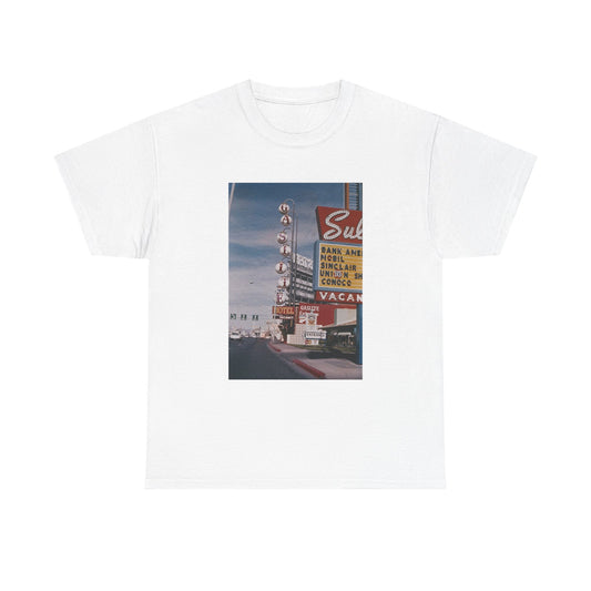 Old Las Vegas Tshirt Vintage Strip Retro Photo Nostalgia Unisex Heavy Casino