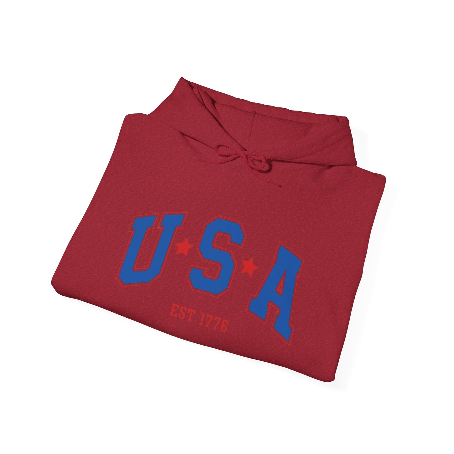 USA American Flag 1776 Graphic Hoodie Heavy Blend™ NEW Sweatshirt