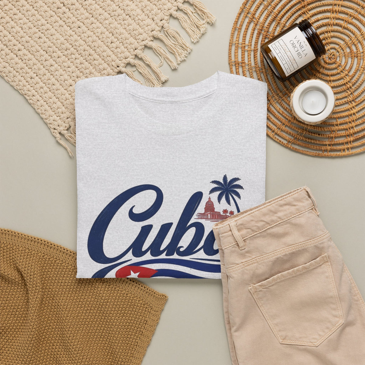 Cuba Graphic T Shirt Men's Travel Retro Classic Heavy Cotton Tee