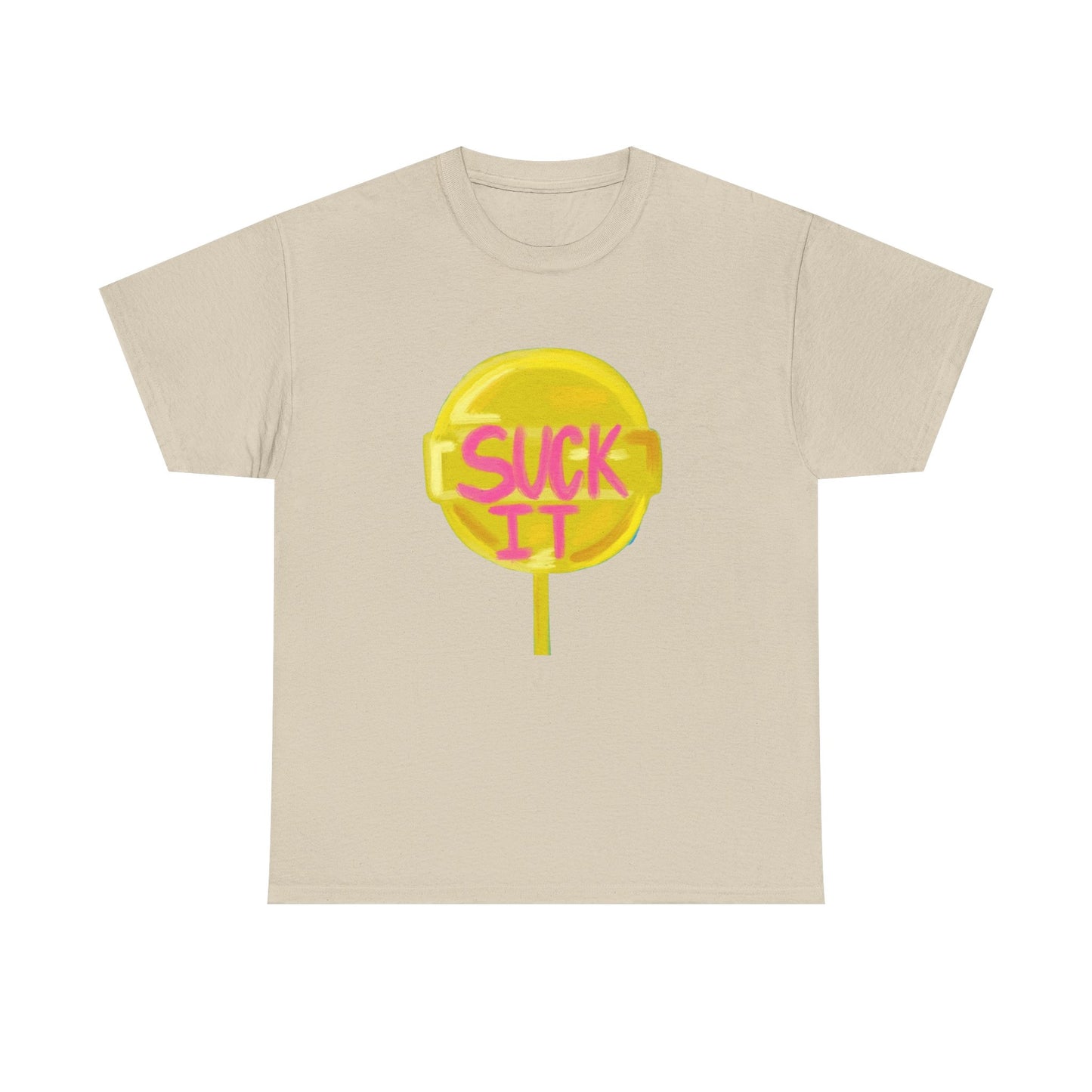 Suck It Funny Graphic T Shirt Unisex Heavy Cotton Tee Gift