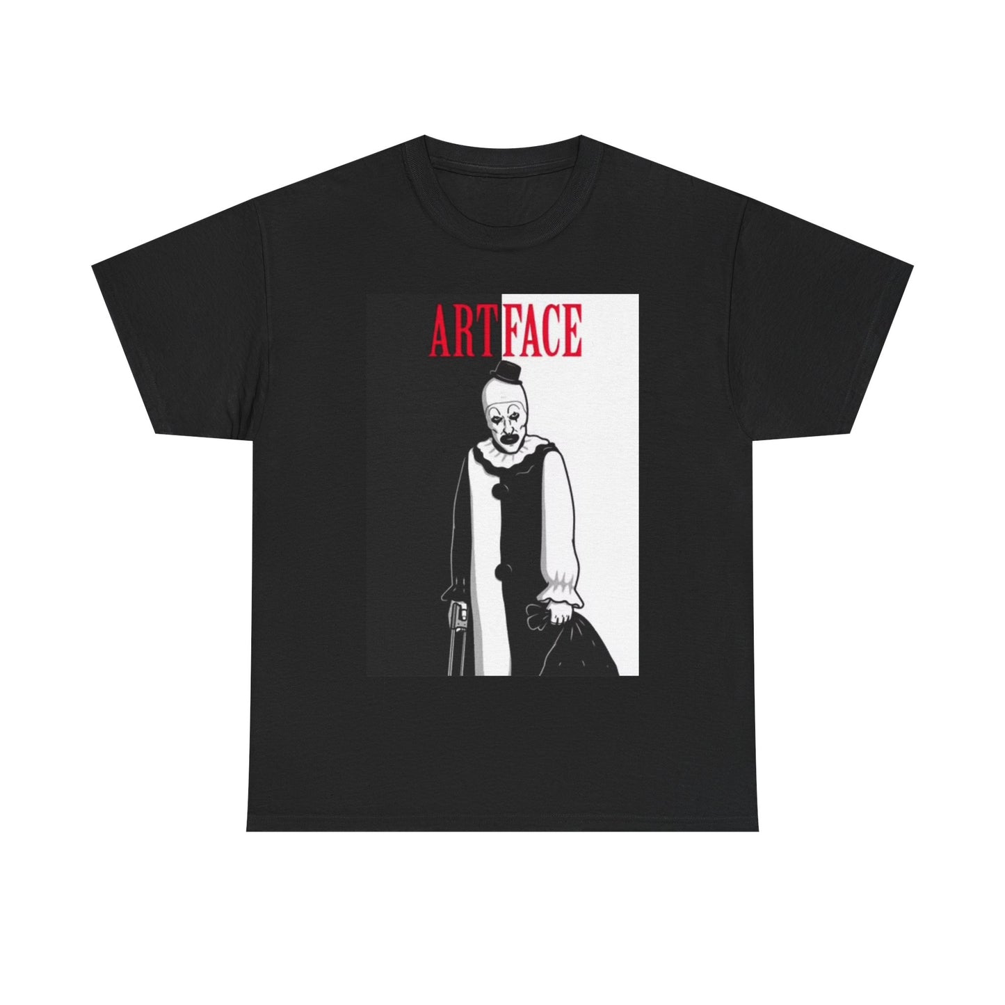 Terrifier Artface Shirt Horror Film Movie Poster Retro Unisex Heavy Cotton Tee