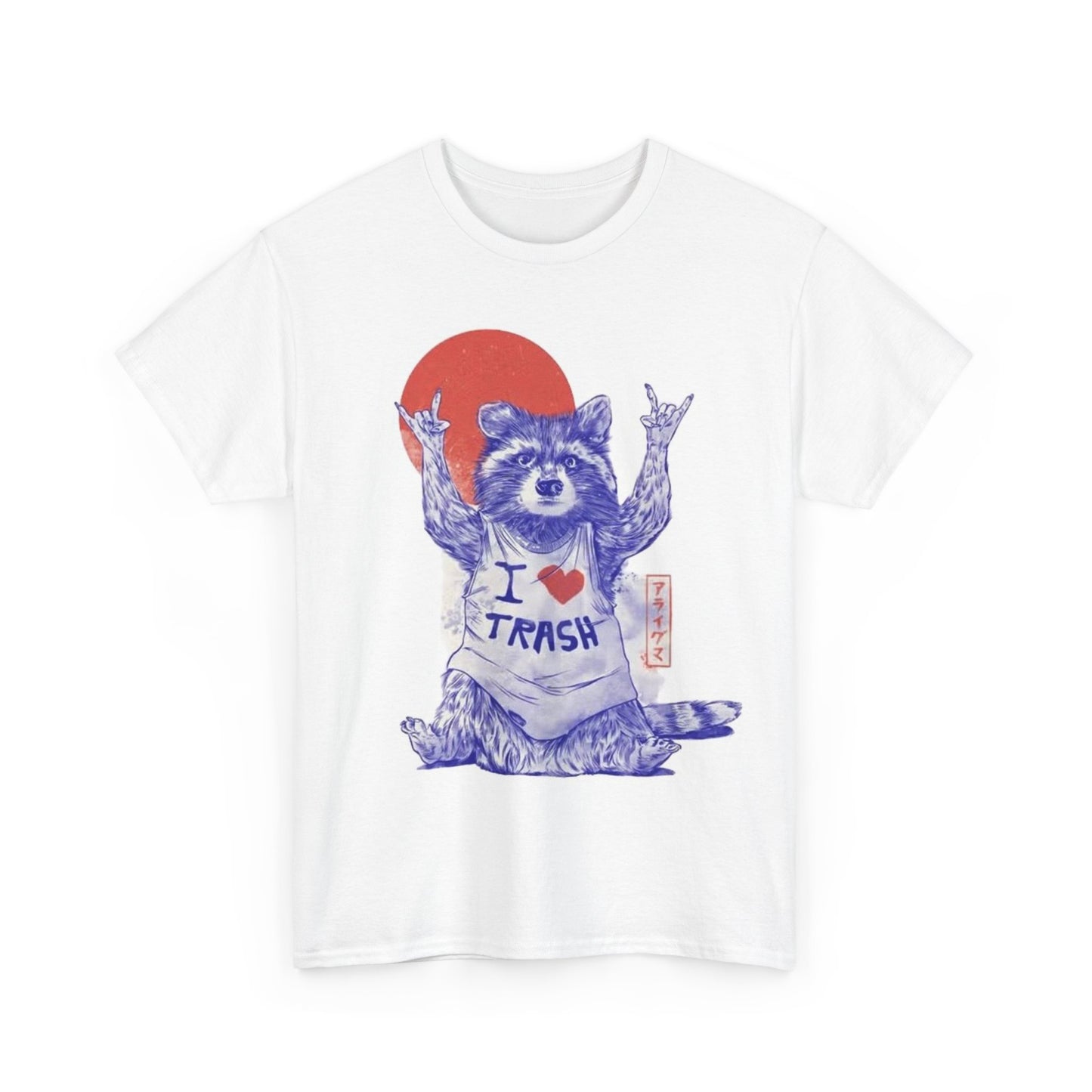 Trash panda T-shirt metal vintage raccoon funny gift Unisex Heavy Cotton Tee