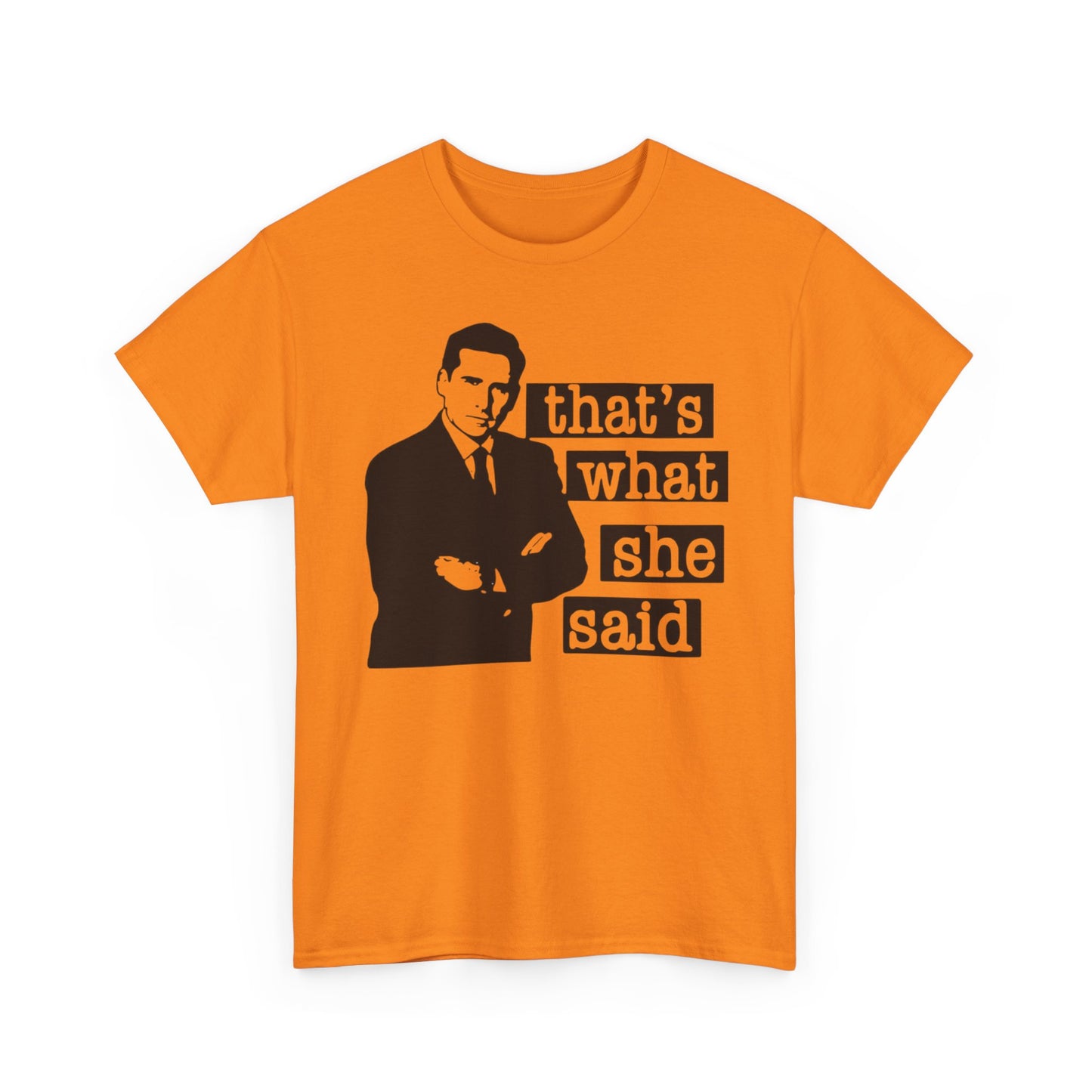 The Office Graphic T Shirt That's What She Said Funny Unisex Heavy Cotton Tee
