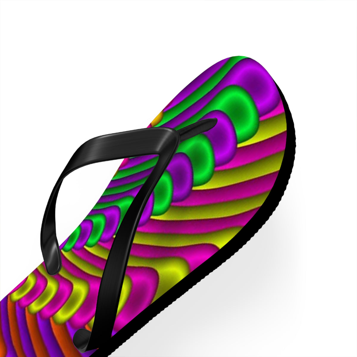 Groovy Tie Dye Flip Flops, Sandals Slides, Summer Footwear, Brand New
