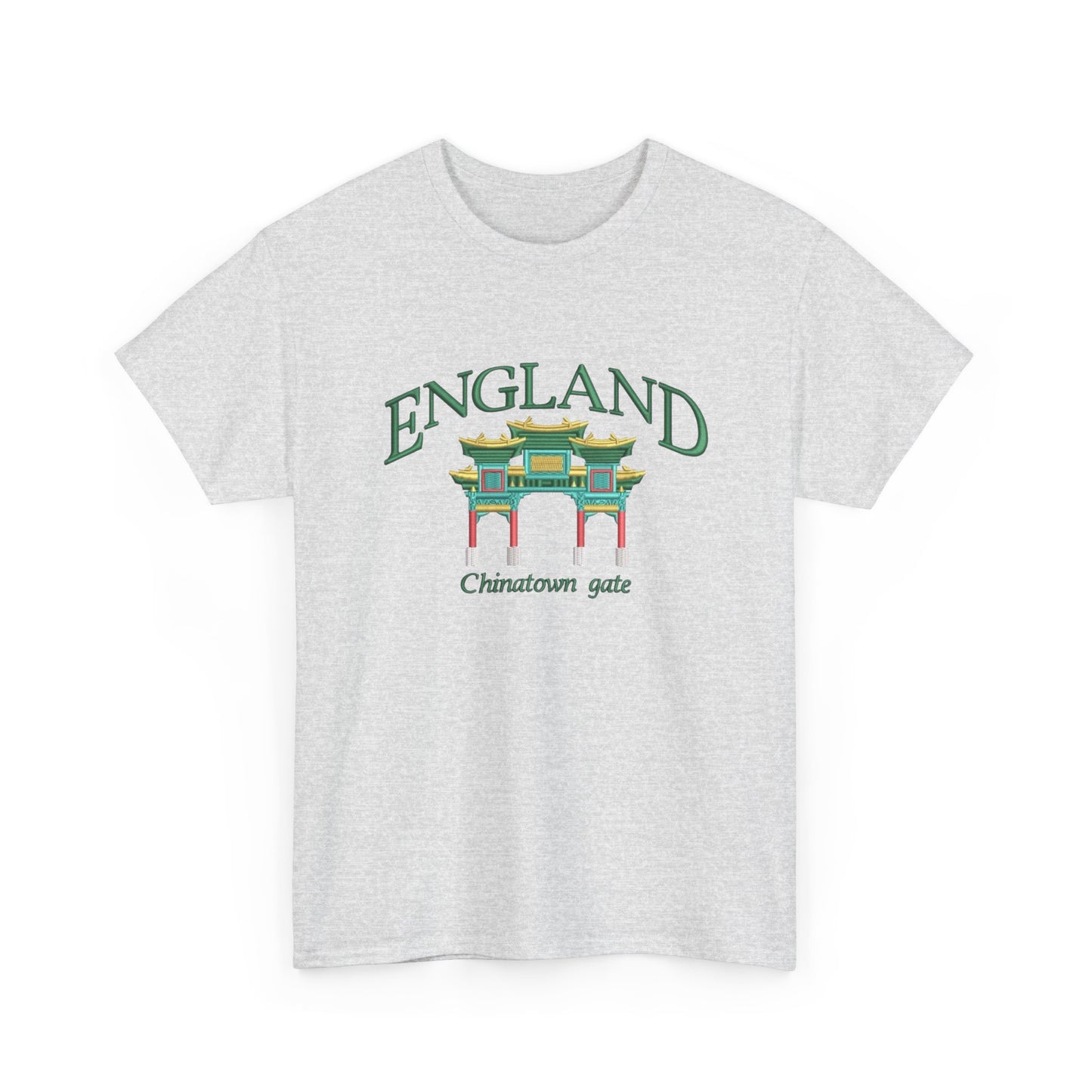 England China Town Gate Graphic T Shirt NEW Unisex Heavy Cotton Tee