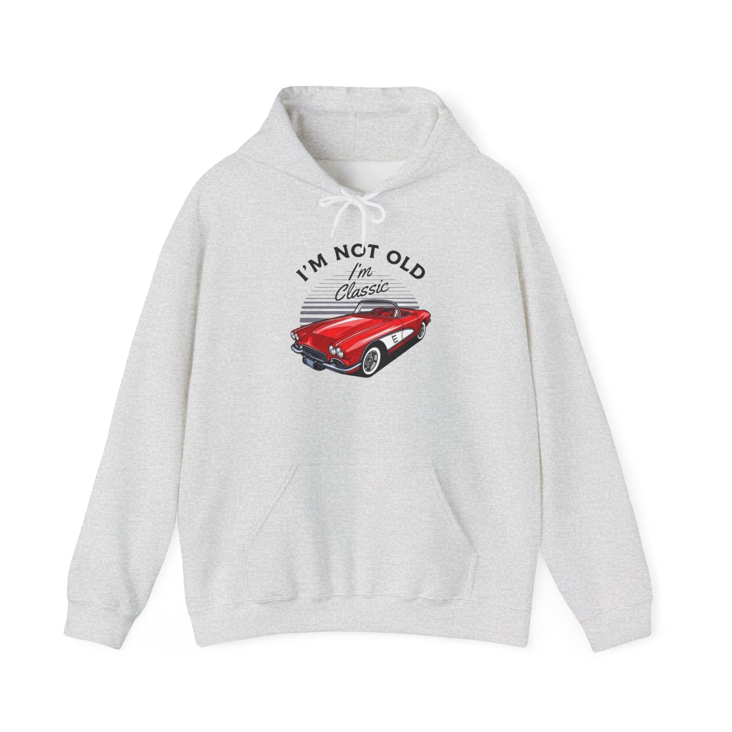Classic Corvette Retro Graphic Hoodie Unisex Heavy Blend™ Hooded Sweatshirt