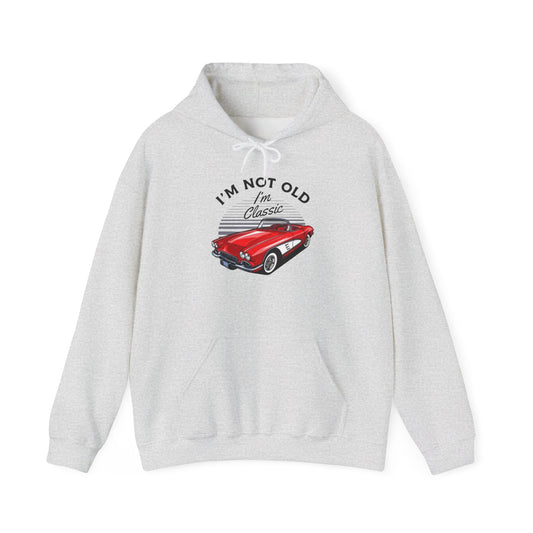 Classic Corvette Retro Graphic Hoodie Unisex Heavy Blend™ Hooded Sweatshirt