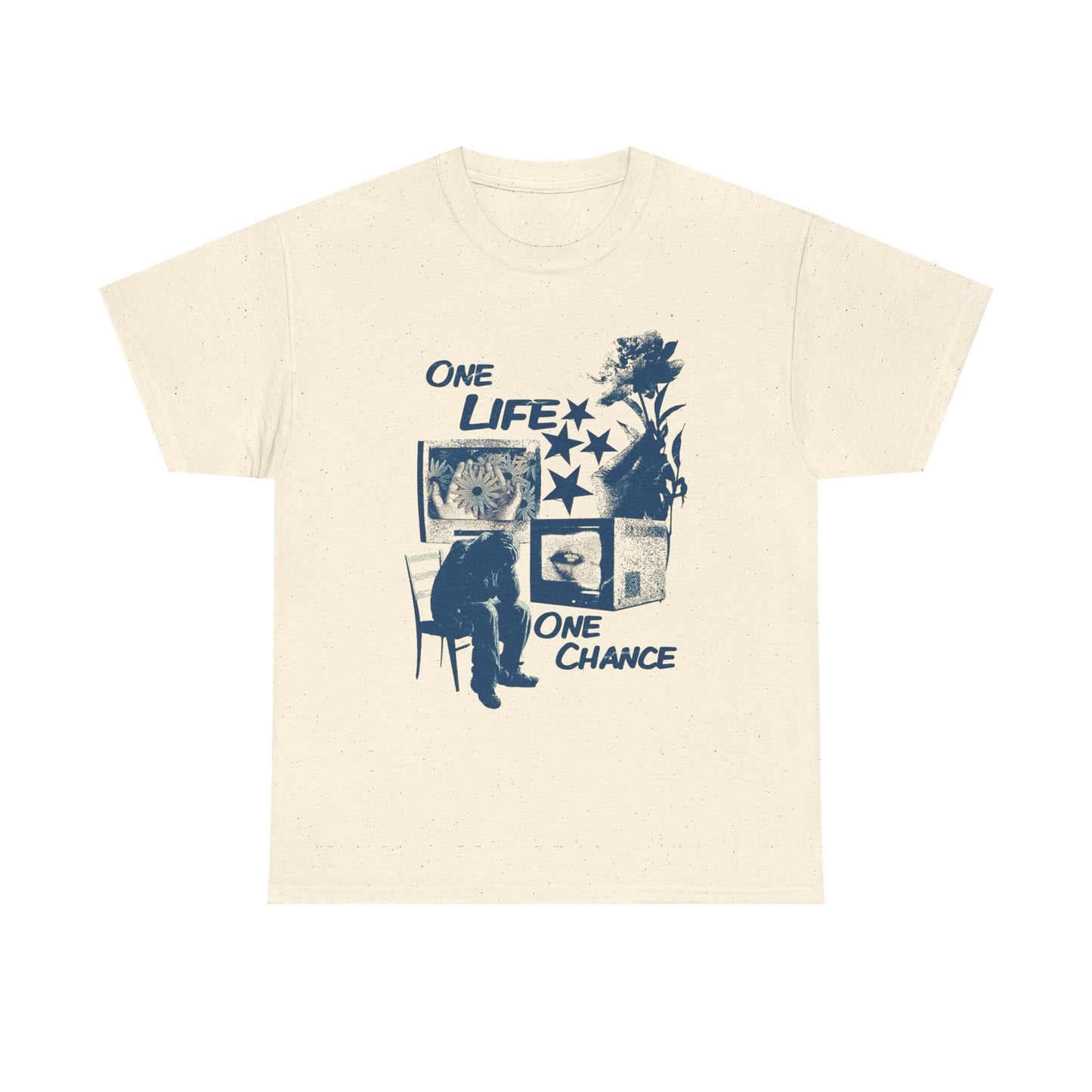 One Life One Chance Graphic T Shirt Unisex Heavy Cotton Tee