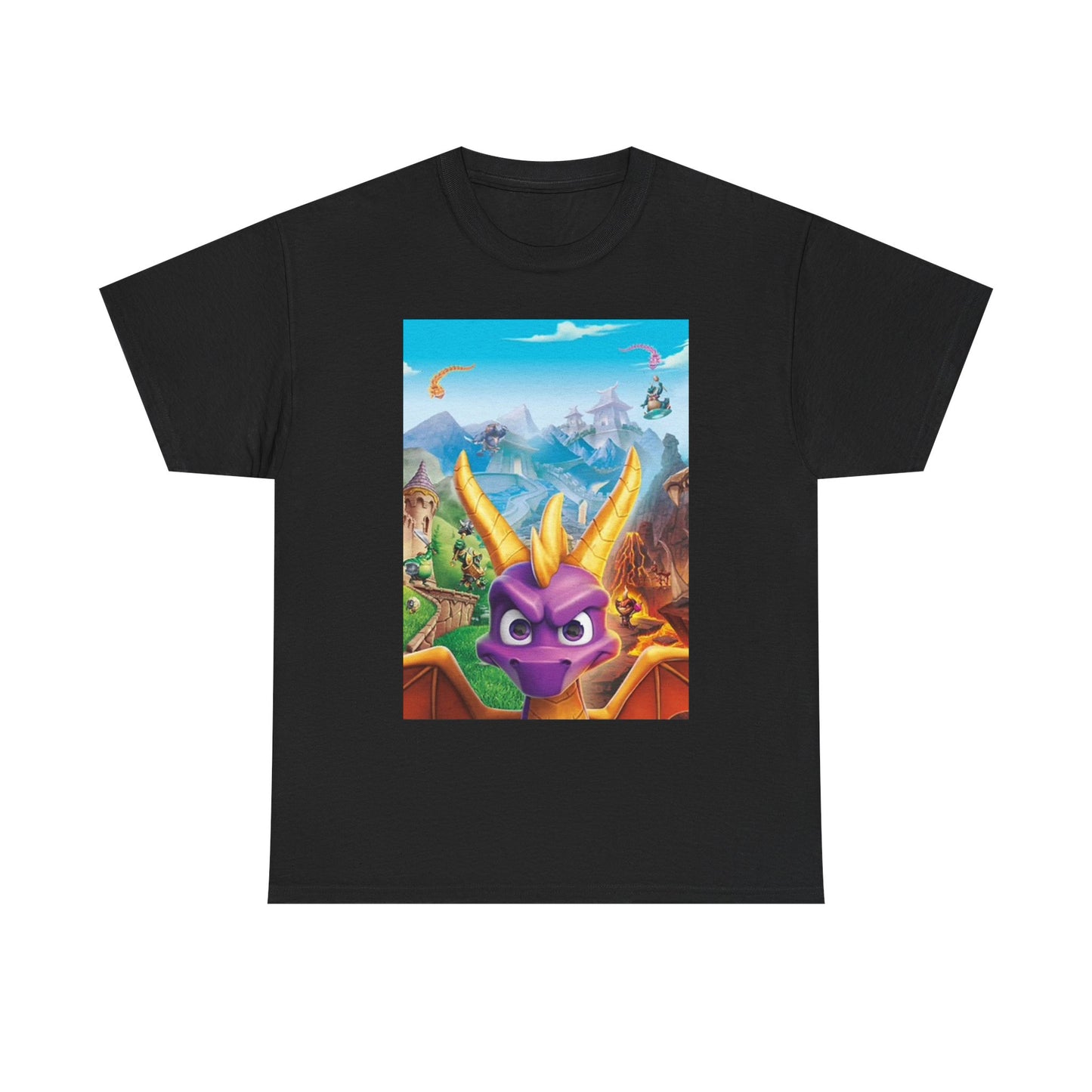 Spyro Graphic T Shirt Video Games Graphic Retro Unisex Heavy Cotton Tee