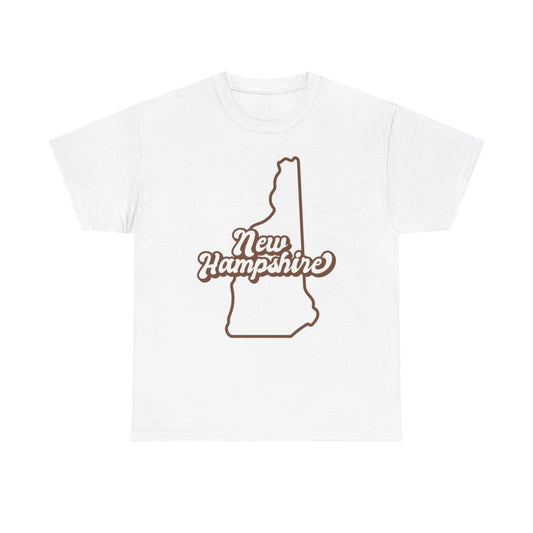 New Hampshire State Logo BRAND NEW Apparel T Shirt Unisex Unisex Heavy Cotton