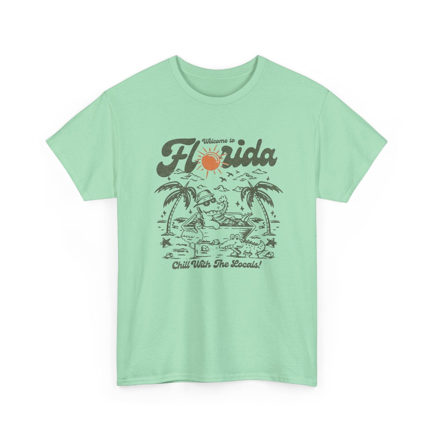 Welcome To Florida Gators Graphic T Shirt S-5XL NEW Unisex Heavy Cotton Tee
