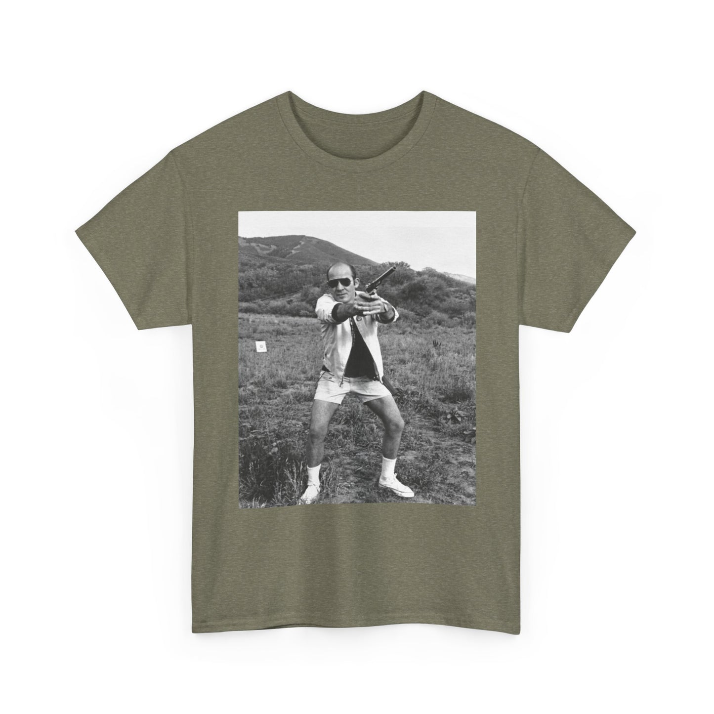 Hunter S Thompson Graphic T Shirt Vintage Photo Unisex Heavy Cotton Tee