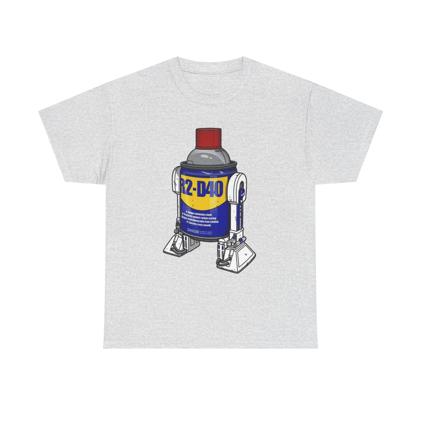 R2d2 Funny WD-40 Jokes Robot Graphic T Shirt Unisex Heavy Cotton Tee