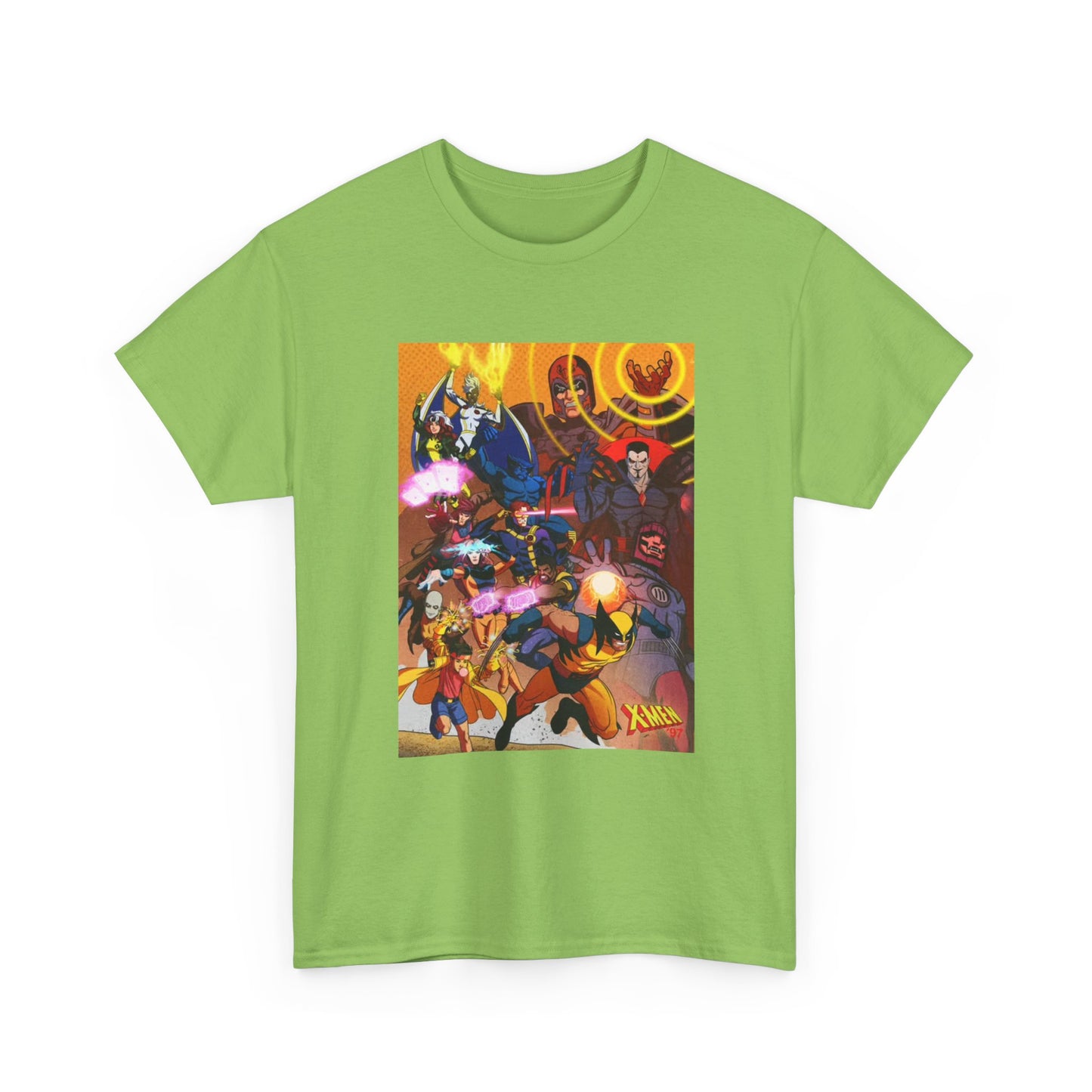 Cartoon Graphic Tee Xmen Comic Book Retro Vintage Tee Unisex Heavy Cotton Tee