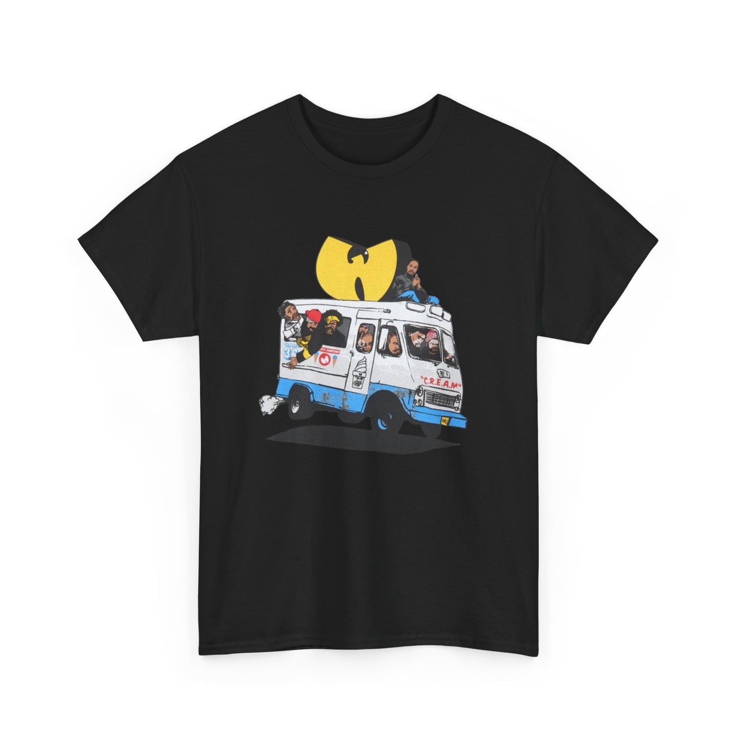 Wu Tang T-shirt CREAM vintage retro Hip Hop classic New York Heavy Cotton Tee