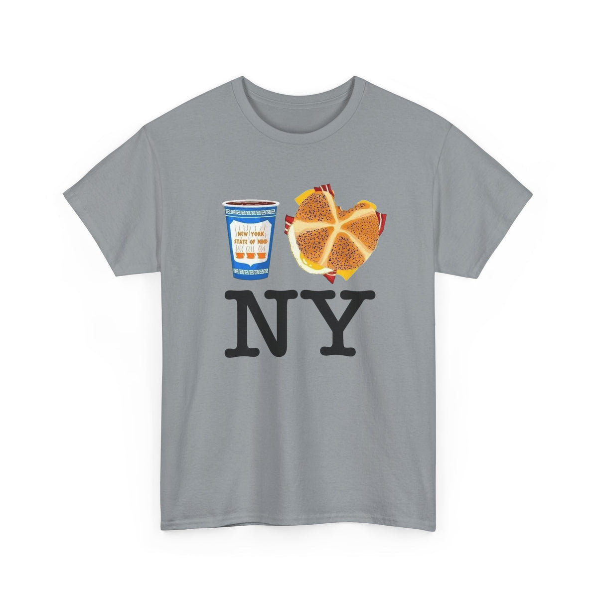Classic New York Graphic T Shirt Men's Vintage Heavy Cotton Tee
