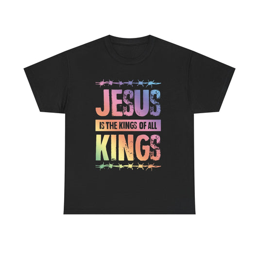 Jesus T-shirt Christ is king church merch Jesus paid for it Unisex Heavy Cotton