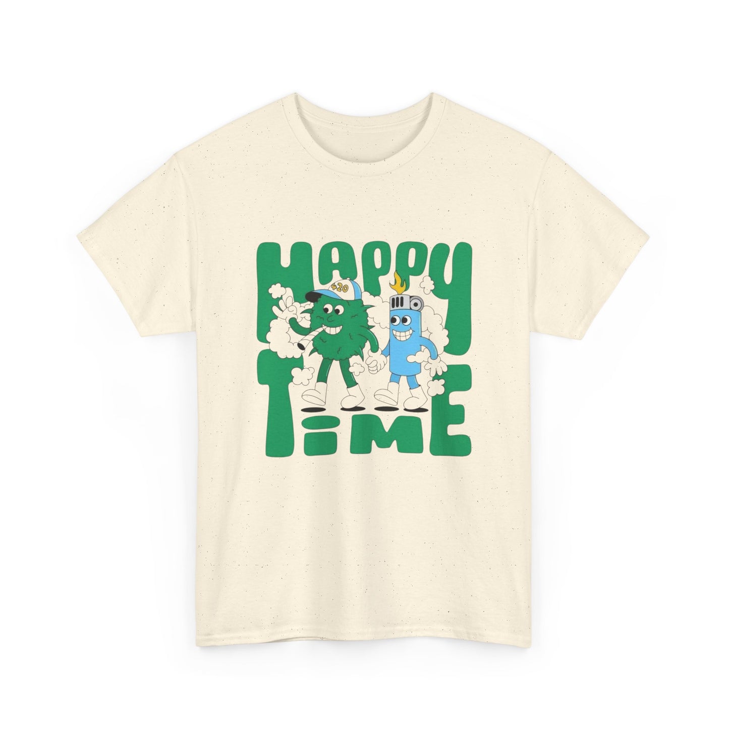 Happy Time Best Buds Graphic T Shirt Unisex Heavy Cotton Tee Gift
