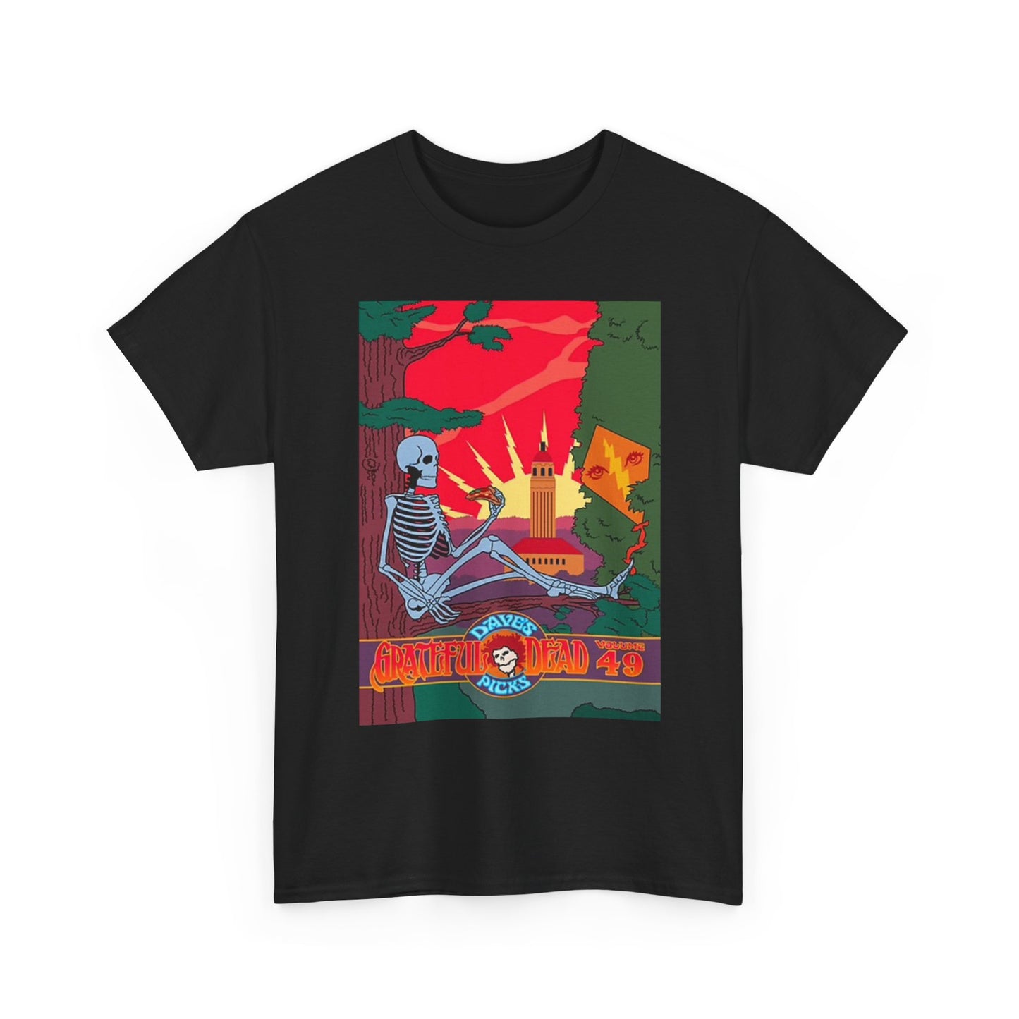 Grateful Dead T Shirt Retro Daves Picks Graphic Vibes Unisex Heavy Cotton Tee