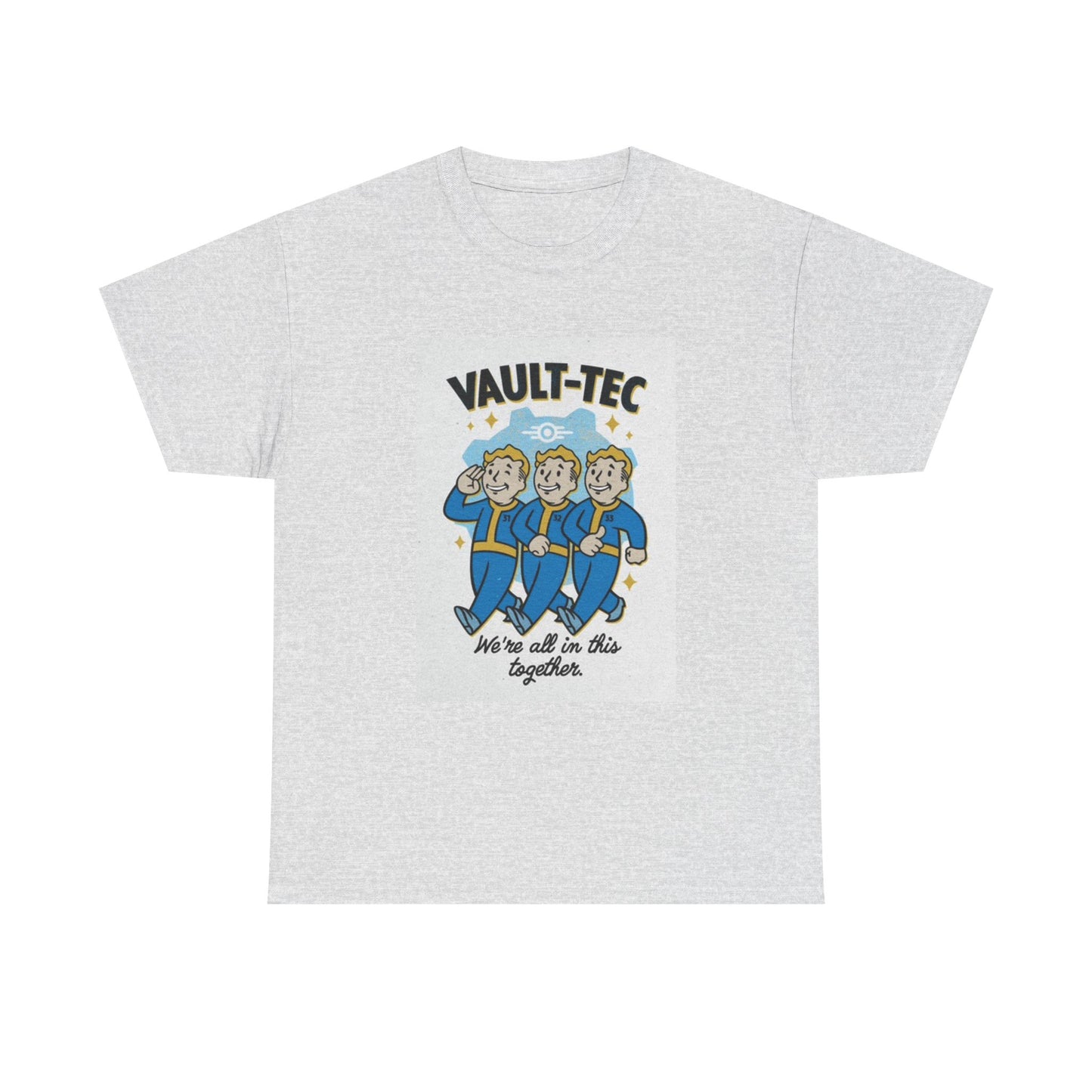 Vault Tec Shirt Retro Tv Series The Vault Ghoul Poster Unisex Heavy Cotton Tee