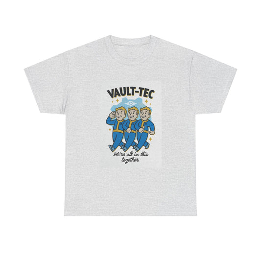 Vault Tec Shirt Retro Tv Series The Vault Ghoul Poster Unisex Heavy Cotton Tee