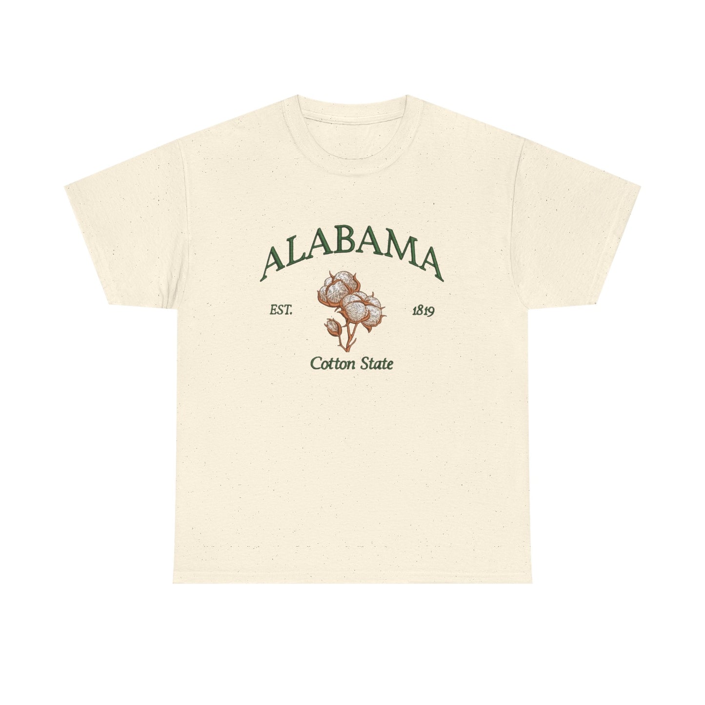 Alabama Cotton State Graphic T Shirt NEW Unisex Heavy Cotton Tee