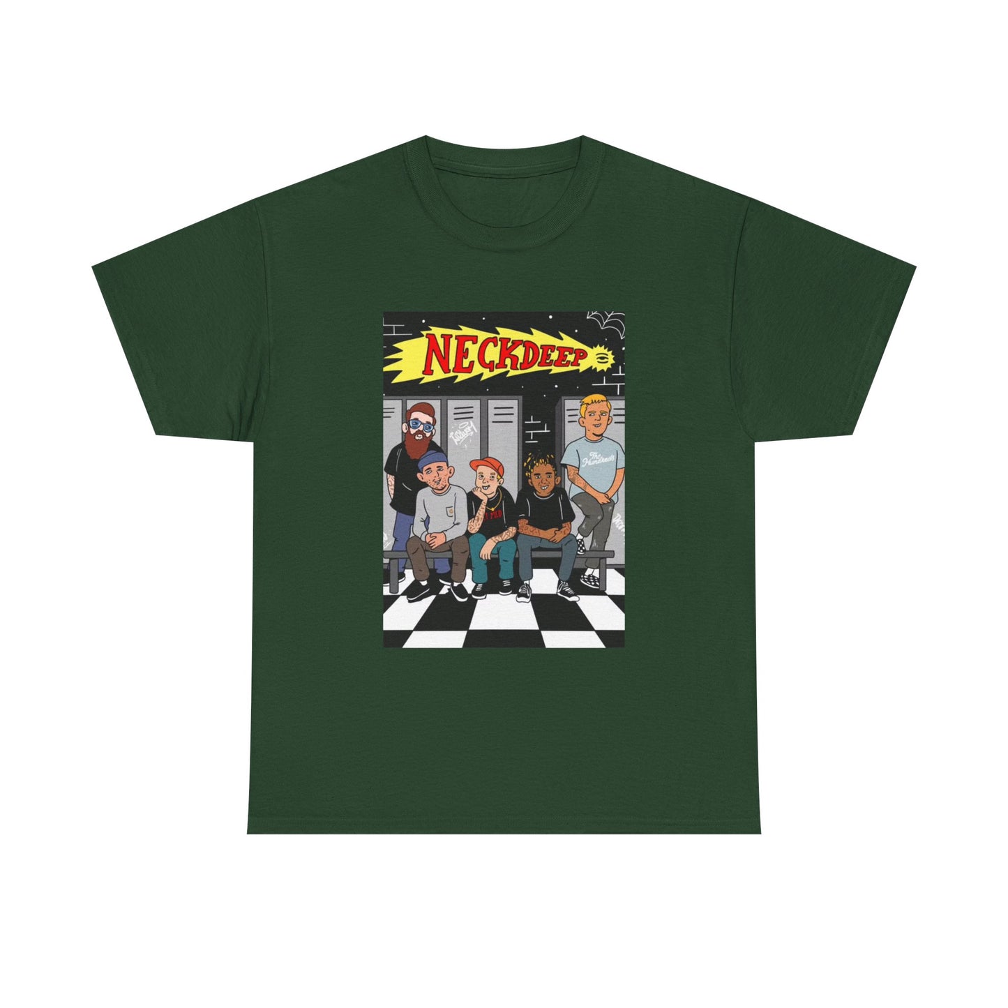 Neck Deep Tshirt Punk Rock UK retro Album art Unisex Heavy Cotton Tee